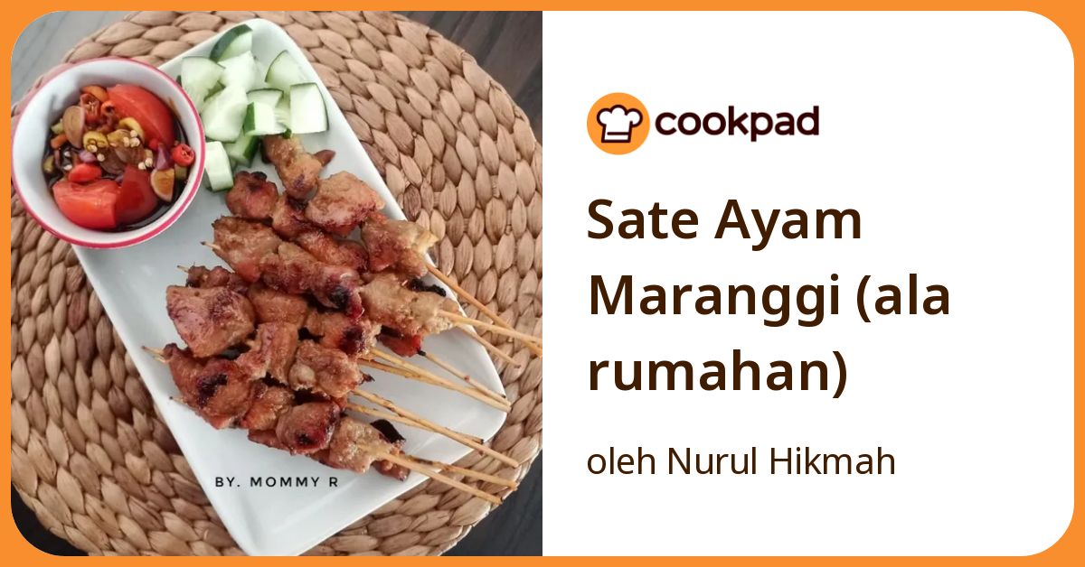 Sate Ayam Maranggi (ala rumahan)