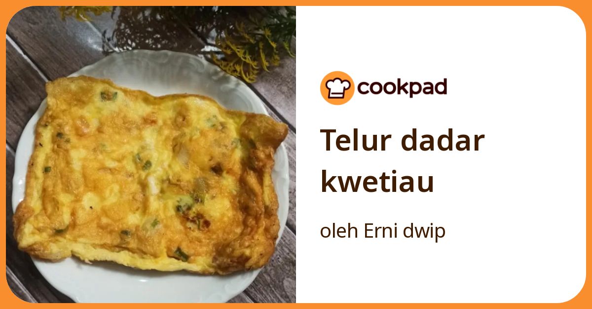 Telur dadar kwetiau