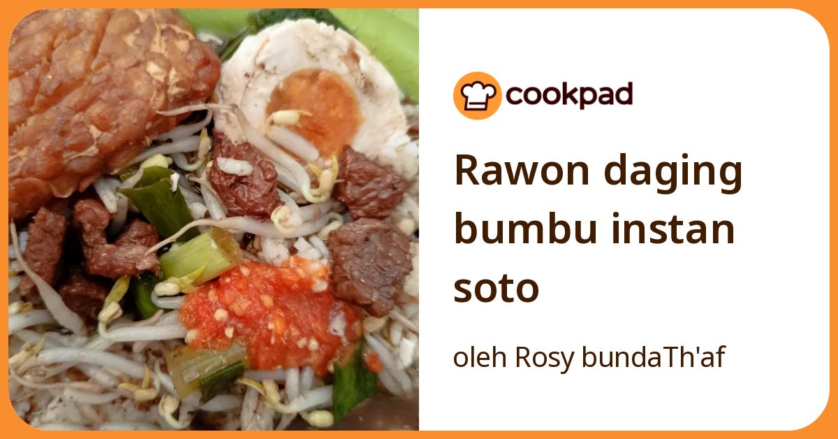 Rawon daging bumbu instan soto