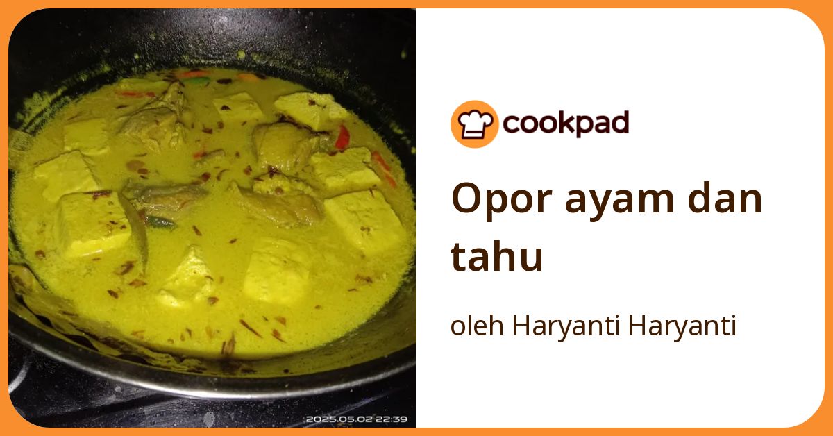 Opor ayam dan tahu