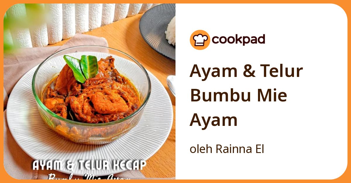 Ayam & Telur Bumbu Mie Ayam