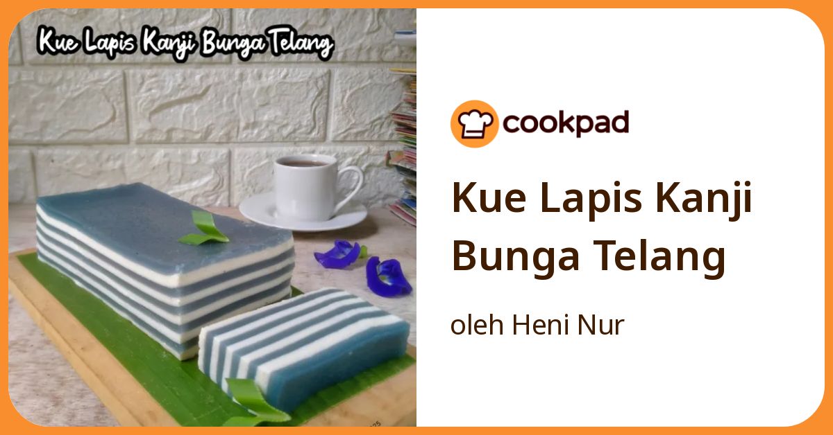 Kue Lapis Kanji Bunga Telang