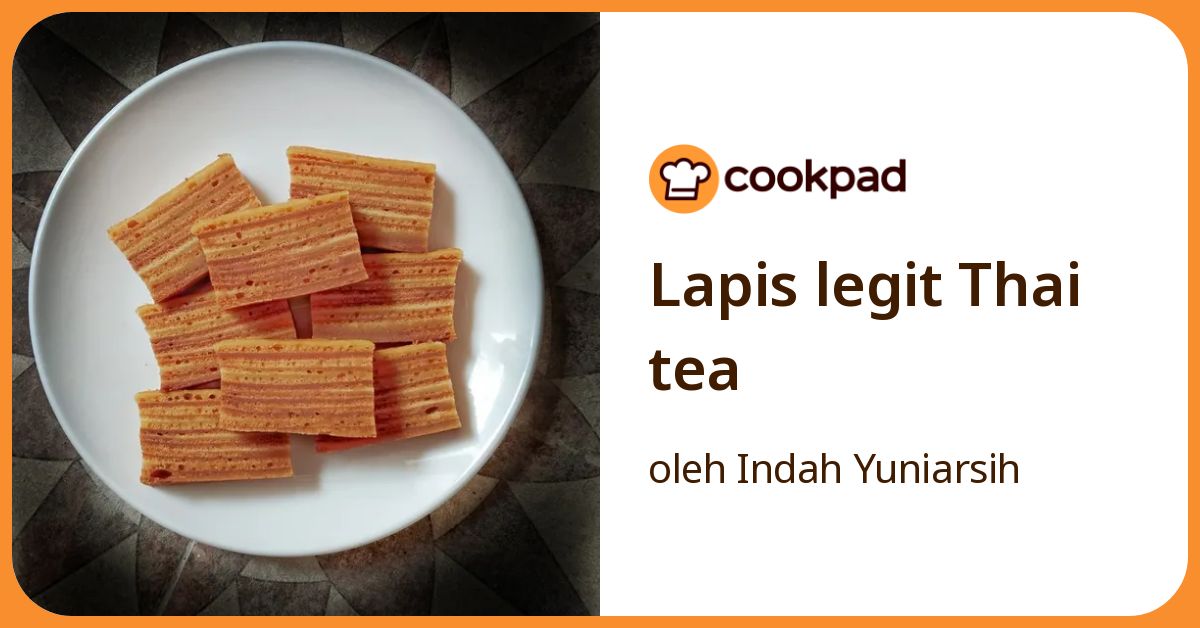 Lapis legit Thai tea