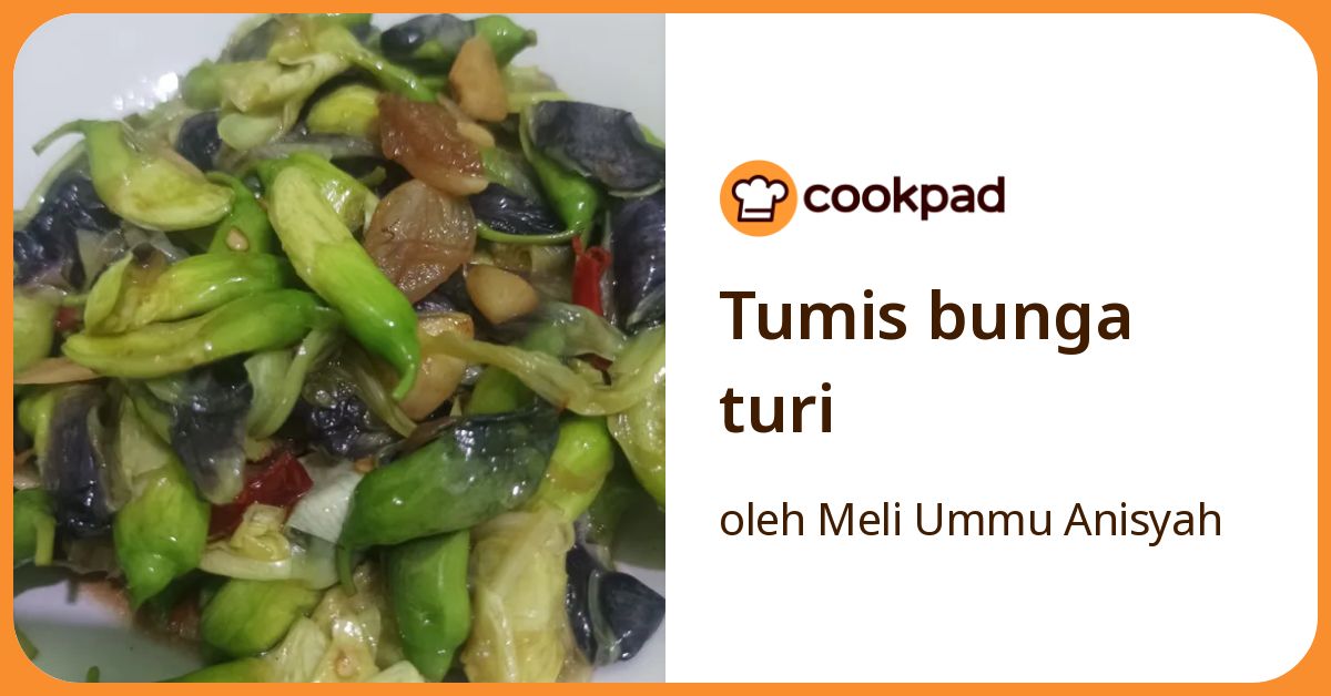 Tumis bunga turi