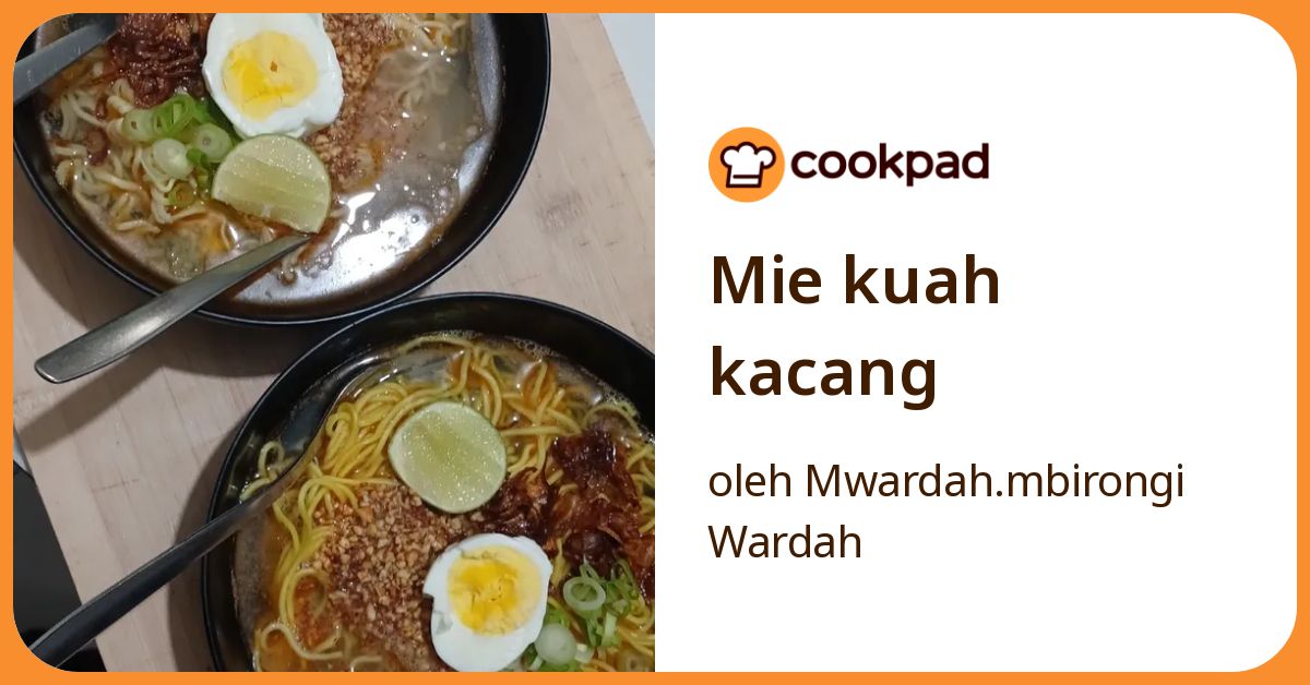 Mie kuah kacang