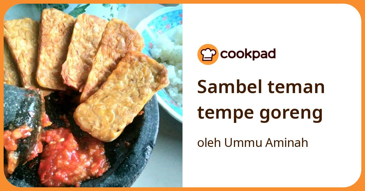 Sambel teman tempe goreng