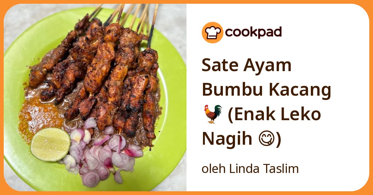Sate Ayam Bumbu Kacang 🐓 (Enak Leko Nagih 😋)