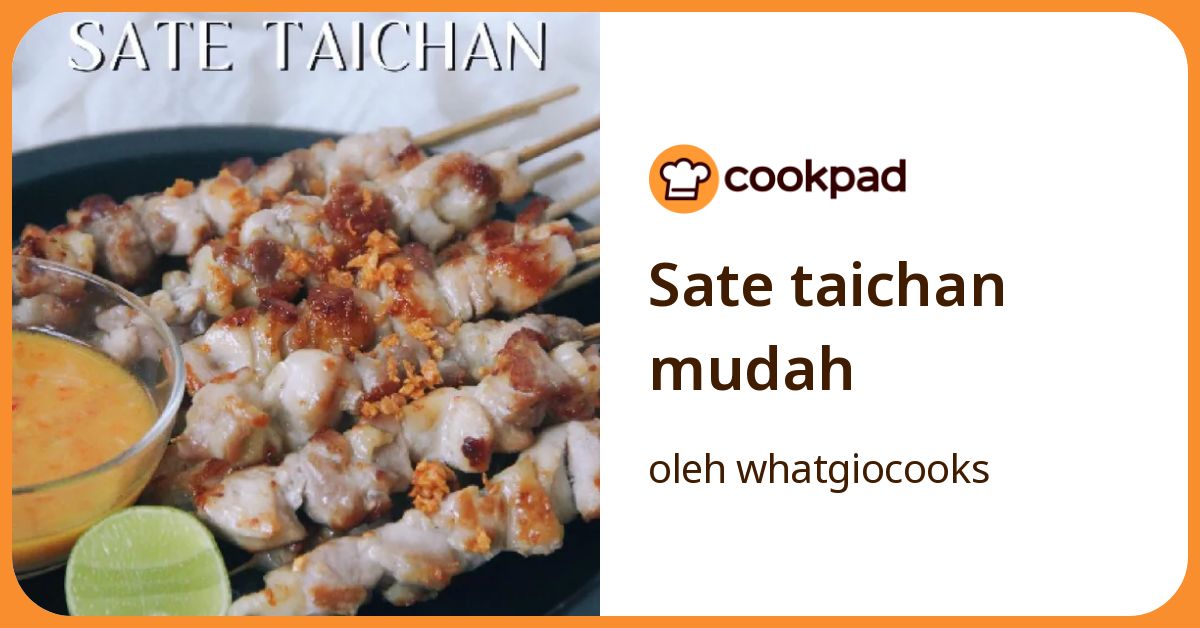 Sate taichan mudah