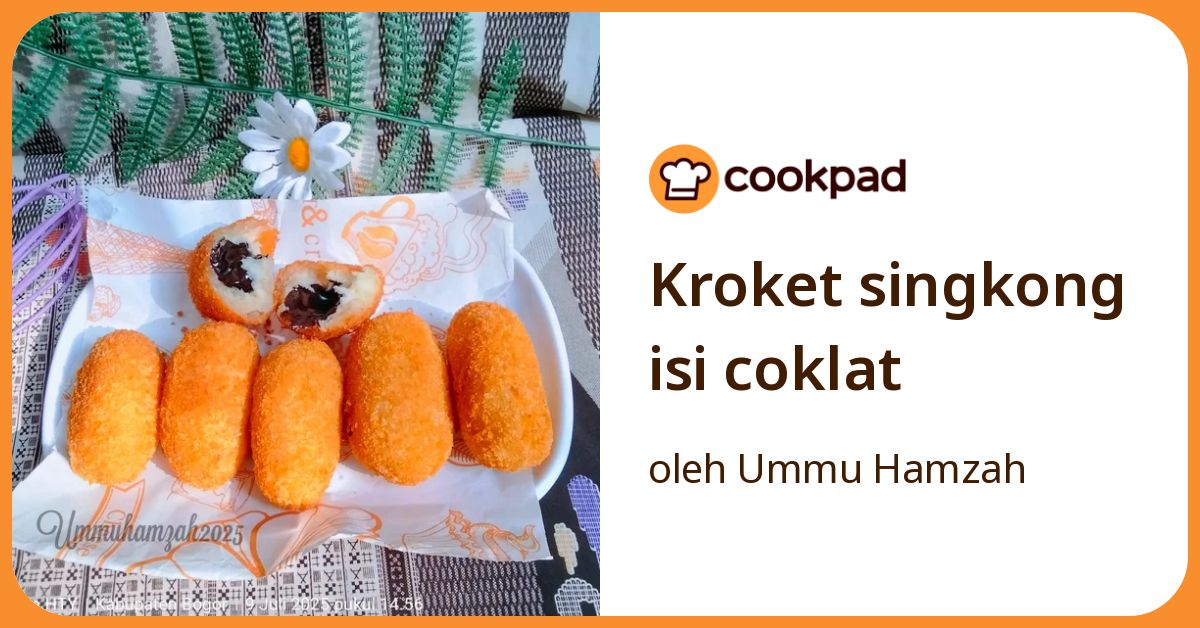 Kroket singkong isi coklat