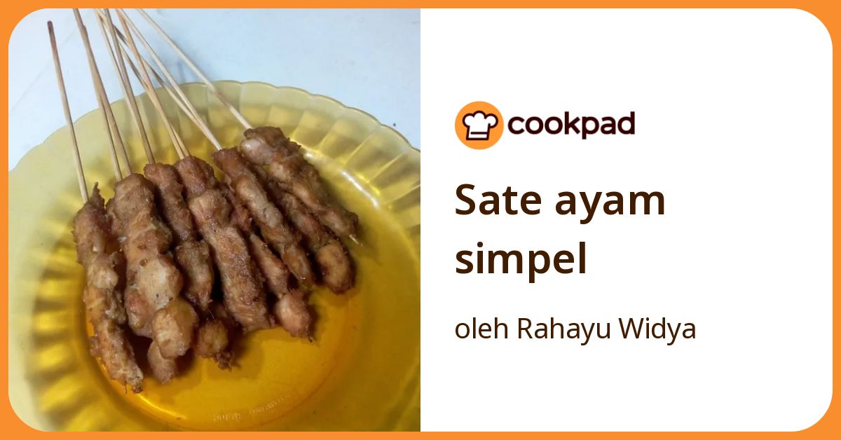 Sate ayam simpel