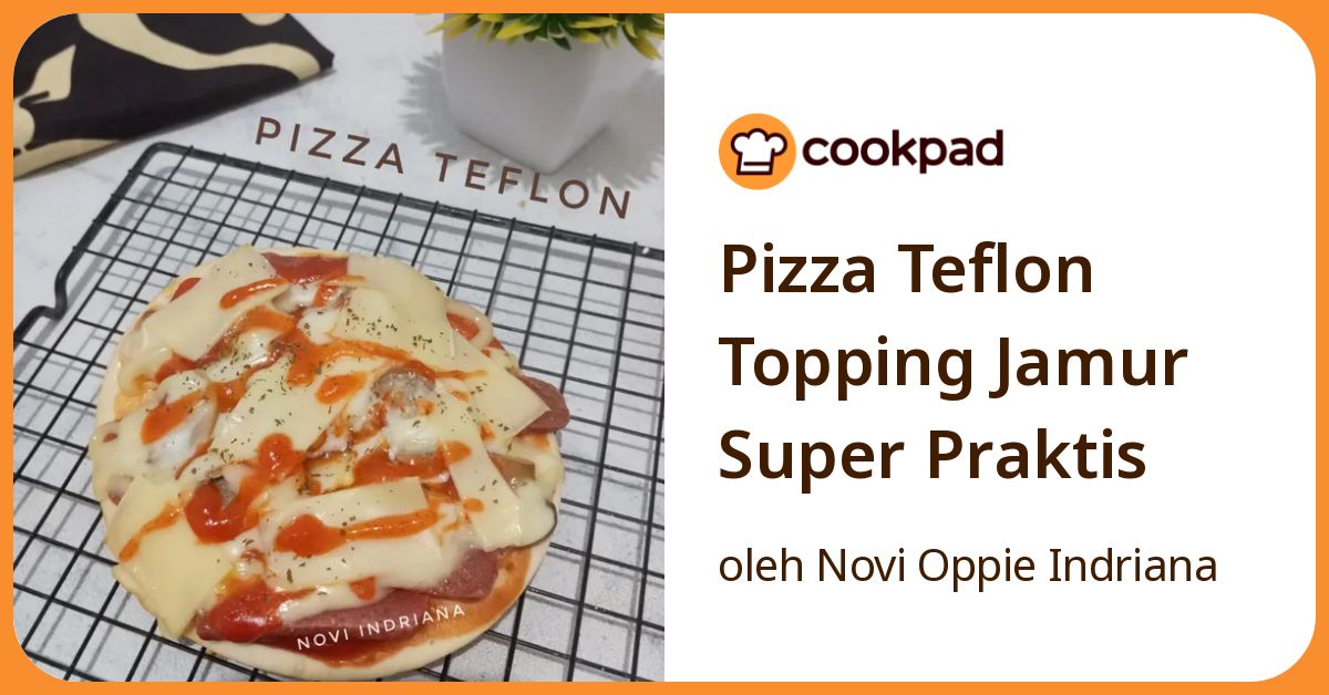 Pizza Teflon Topping Jamur Super Praktis