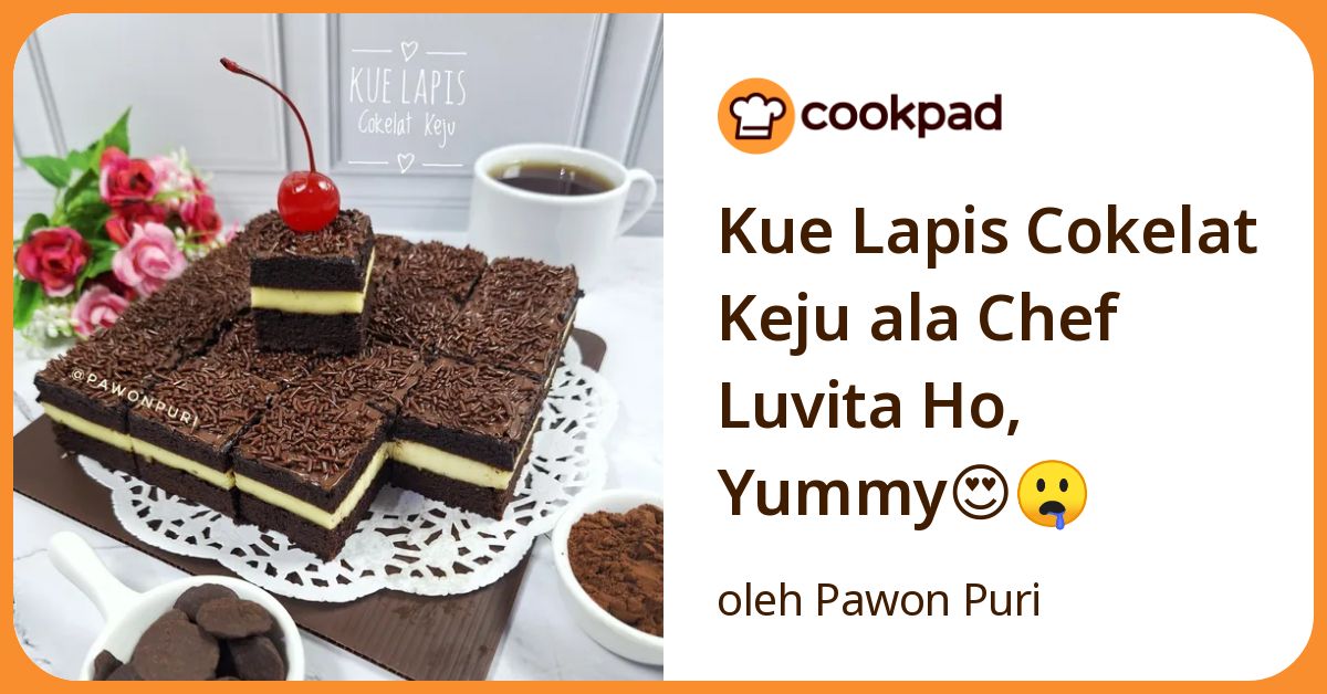 Kue Lapis Cokelat Keju ala Chef Luvita Ho, Yummy😍🤤
