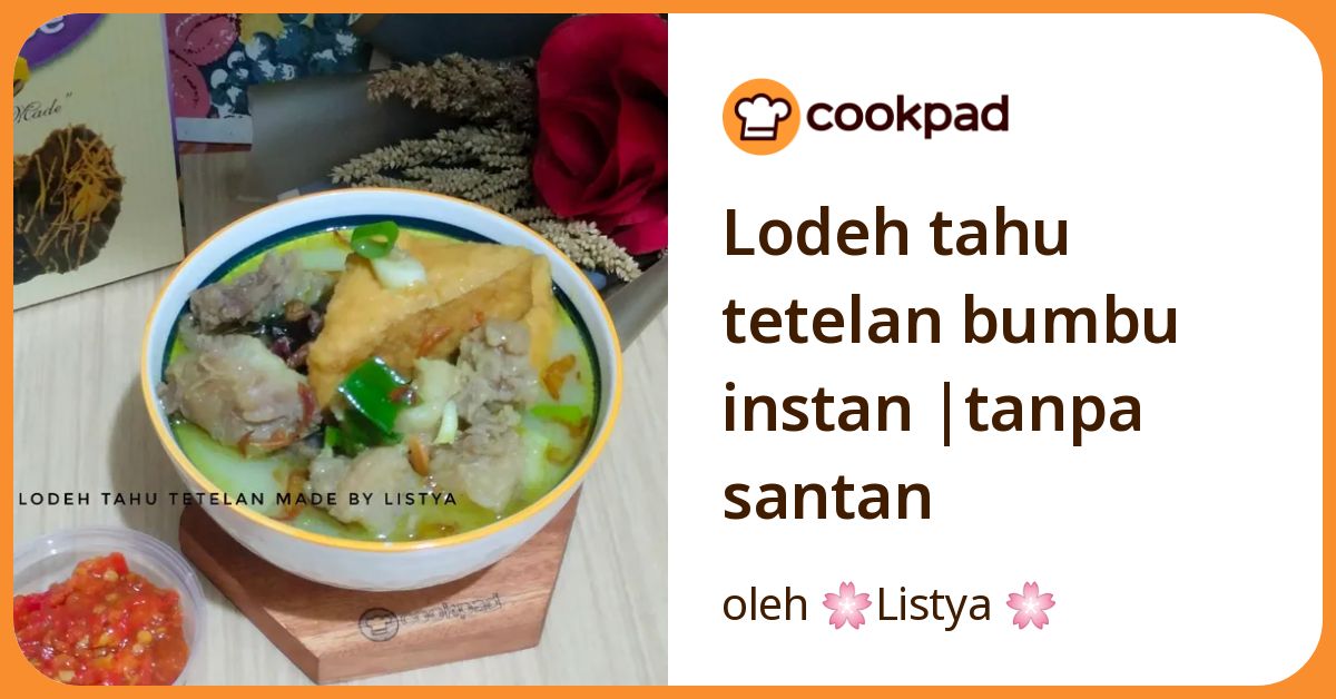 Lodeh tahu tetelan bumbu instan |tanpa santan