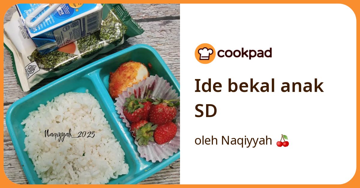 Ide bekal anak SD