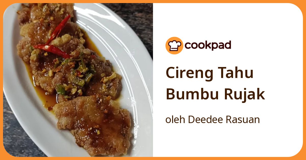 Cireng Tahu Bumbu Rujak