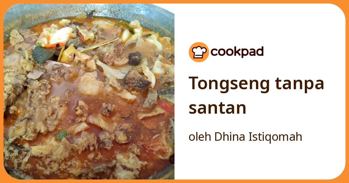 Tongseng tanpa santan