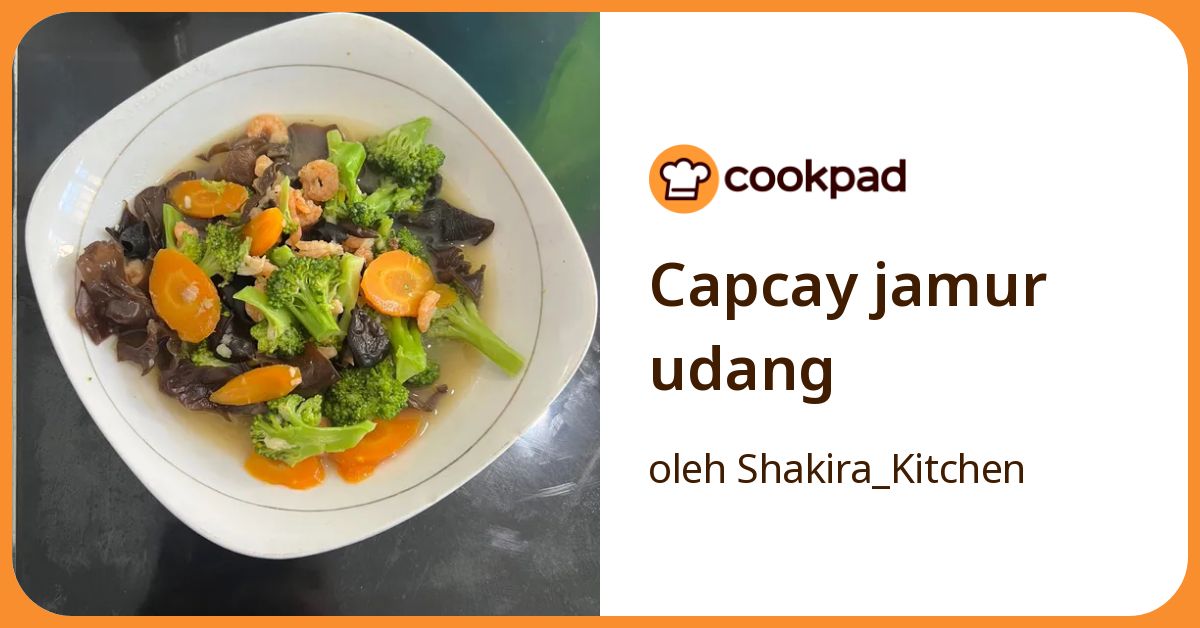 Capcay jamur udang