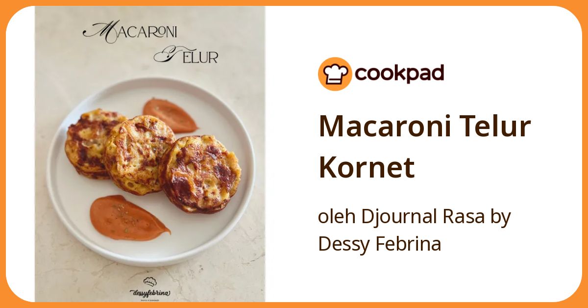 Macaroni Telur Kornet