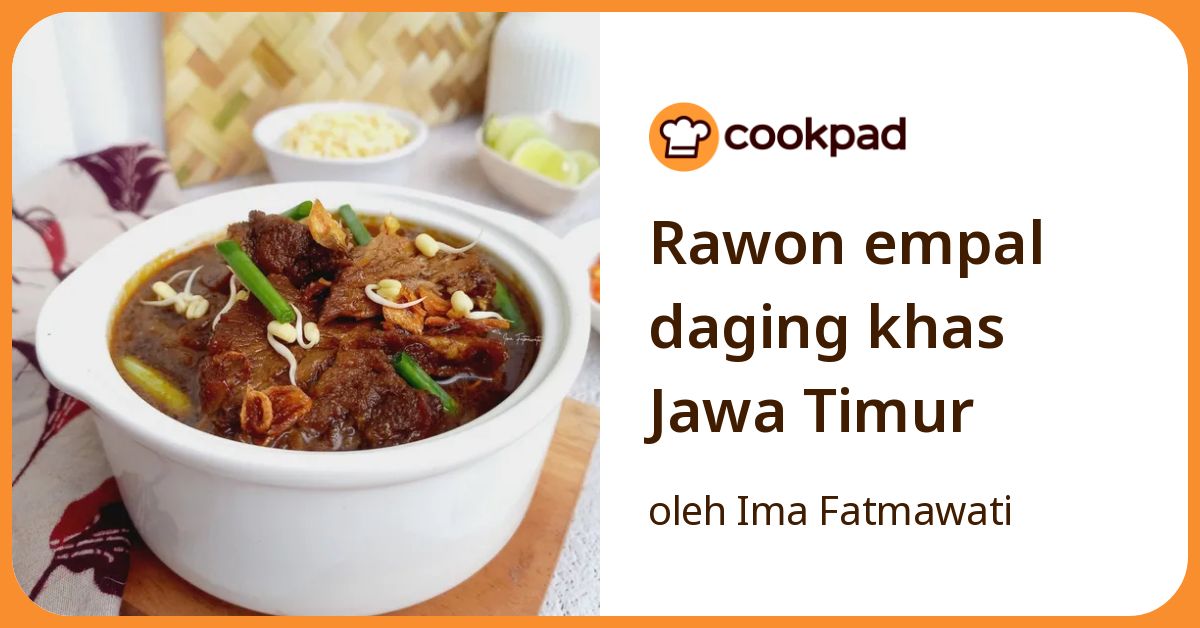 Rawon empal daging khas Jawa Timur