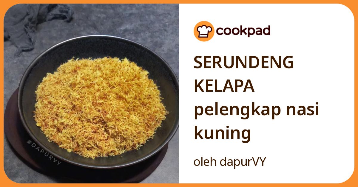 SERUNDENG KELAPA pelengkap nasi kuning