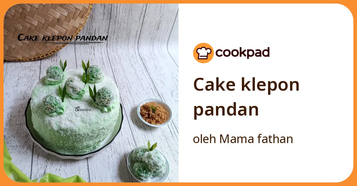 Cake klepon pandan