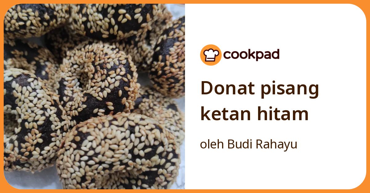 Donat pisang ketan hitam