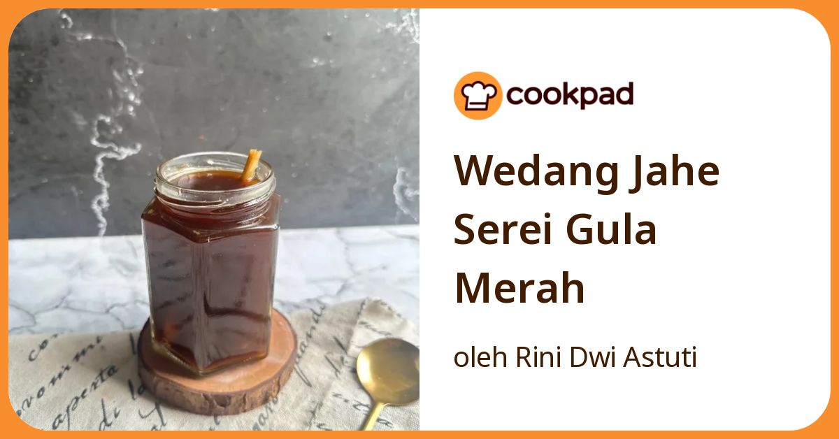 Wedang Jahe Serei Gula Merah