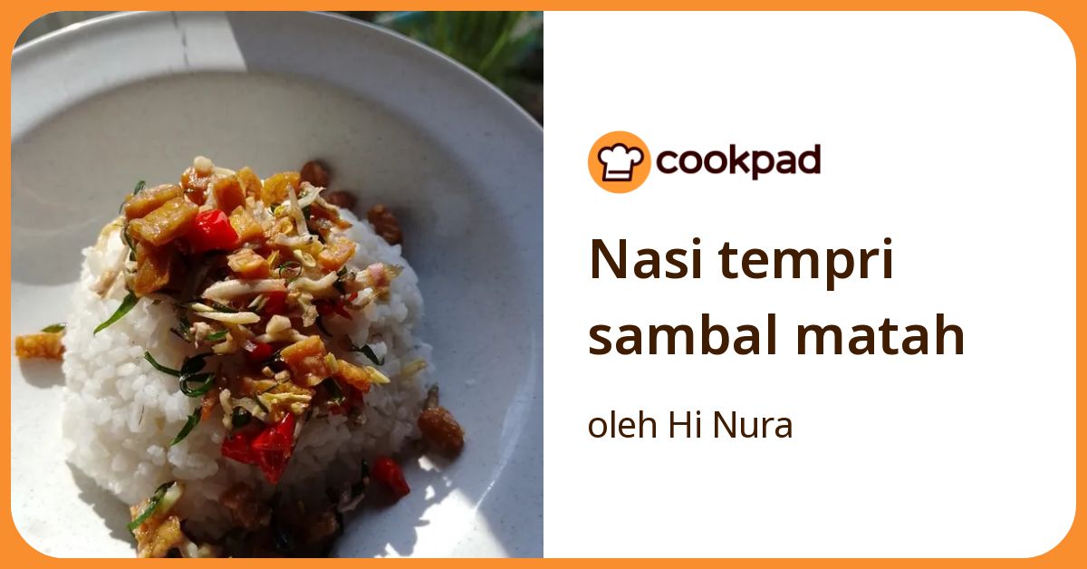 Nasi tempri sambal matah