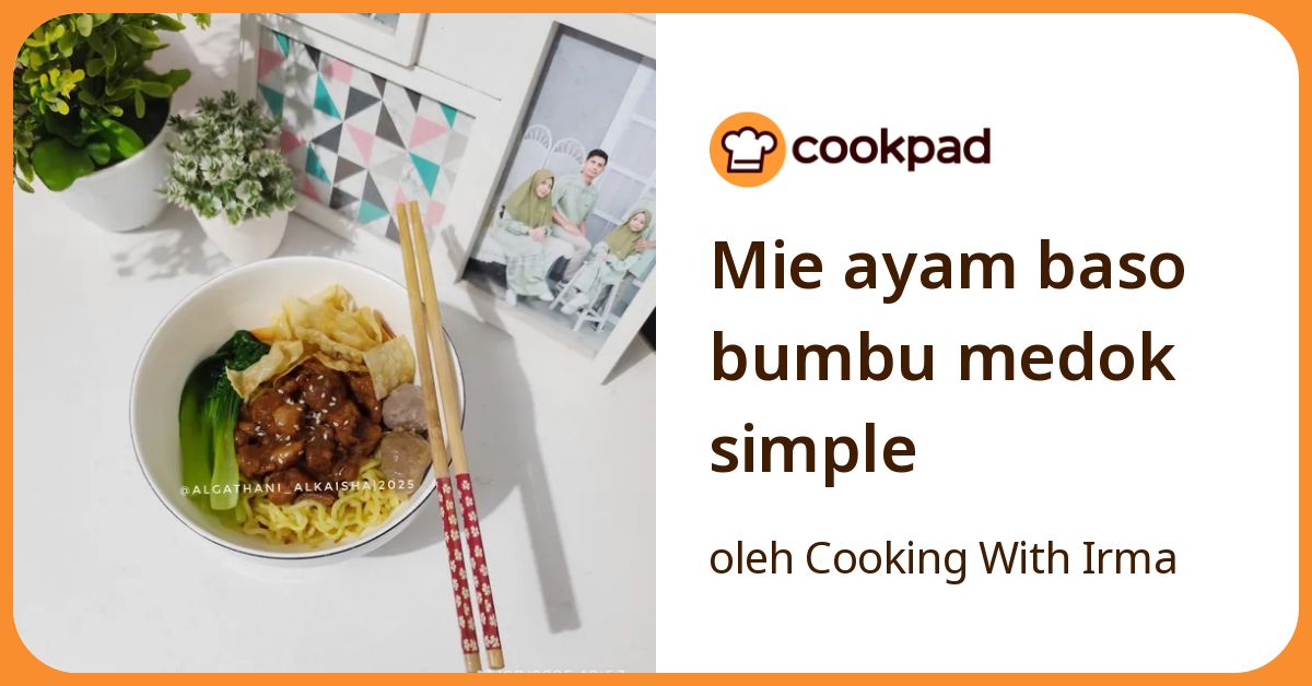 Mie ayam baso bumbu medok simple