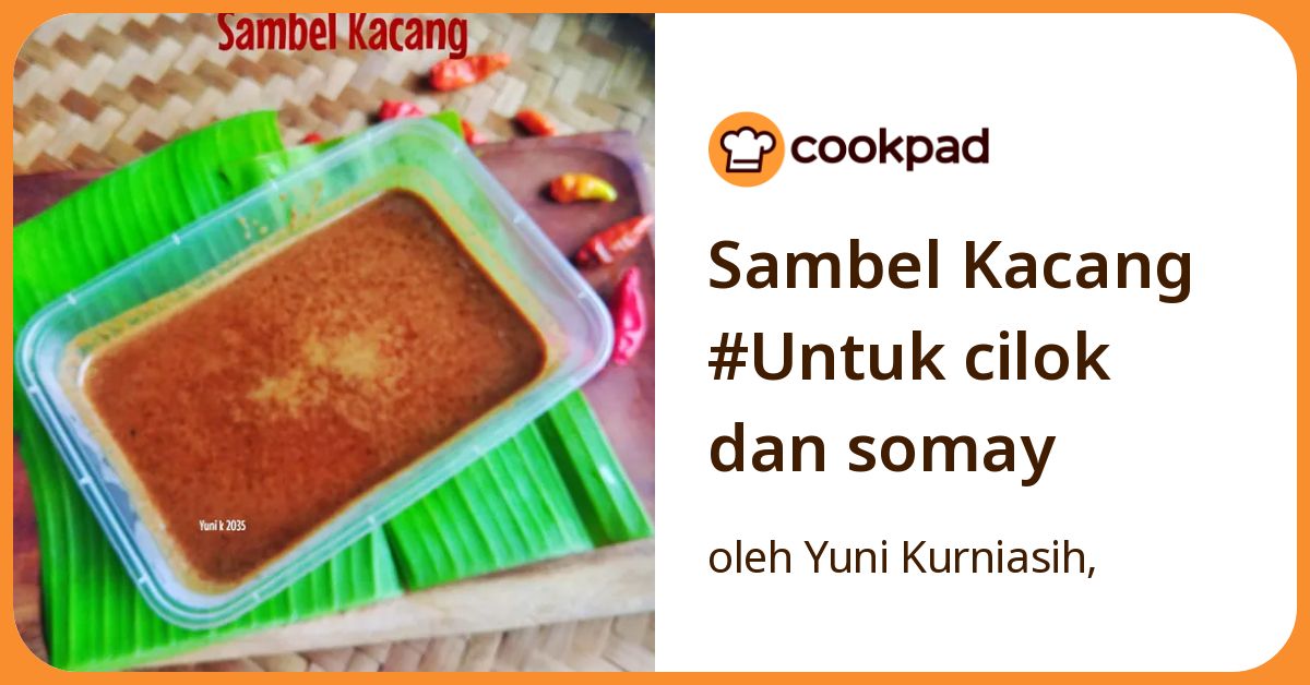 Sambel Kacang #Untuk cilok dan somay