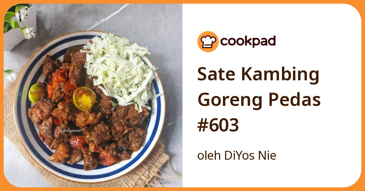 Sate Kambing Goreng Pedas #603