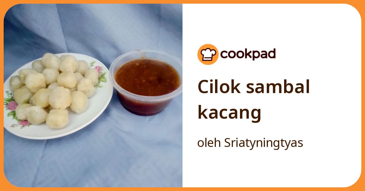 Cilok sambal kacang