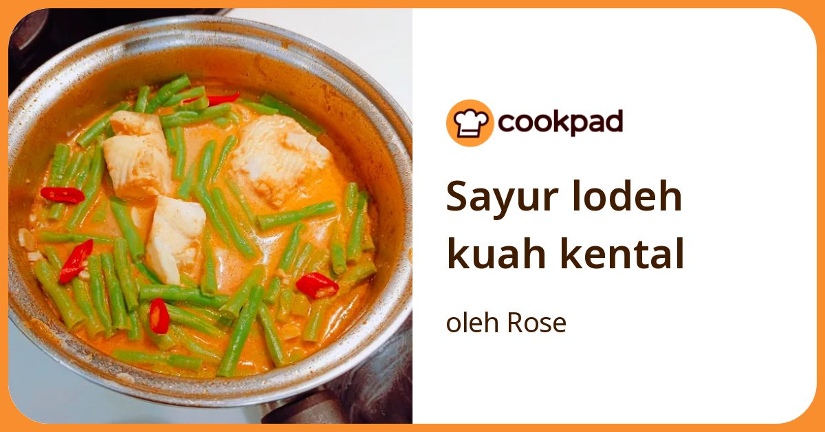 Sayur lodeh kuah kental
