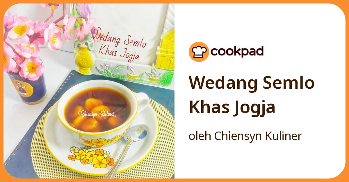Wedang Semlo Khas Jogja