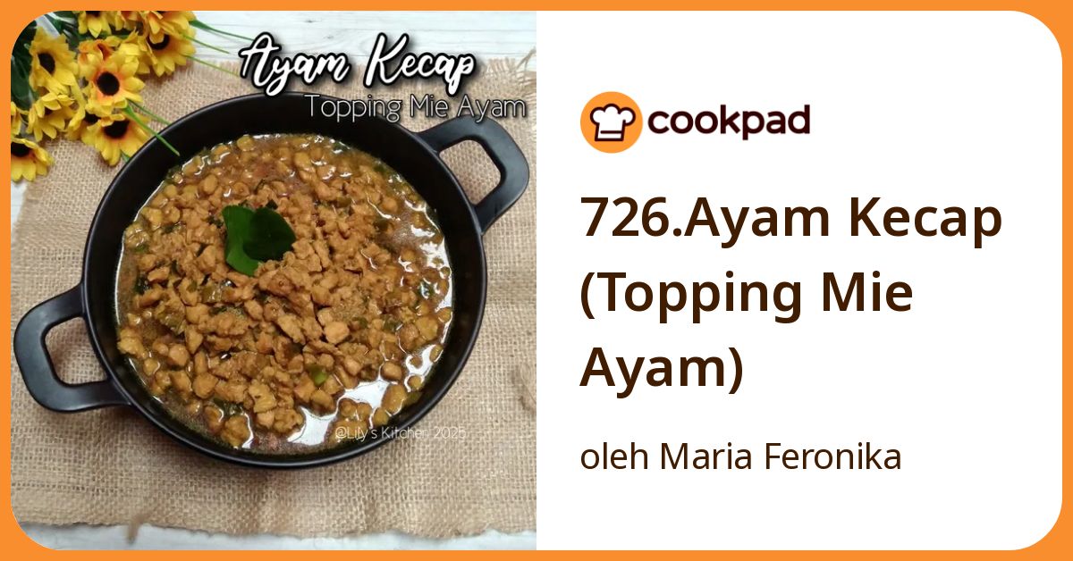 726.Ayam Kecap (Topping Mie Ayam)
