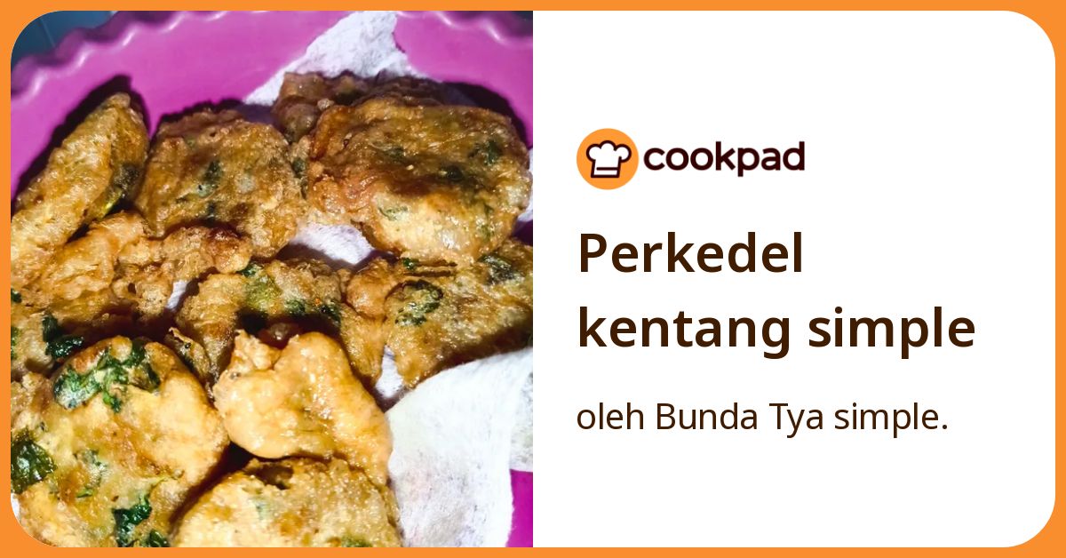 Perkedel kentang simple