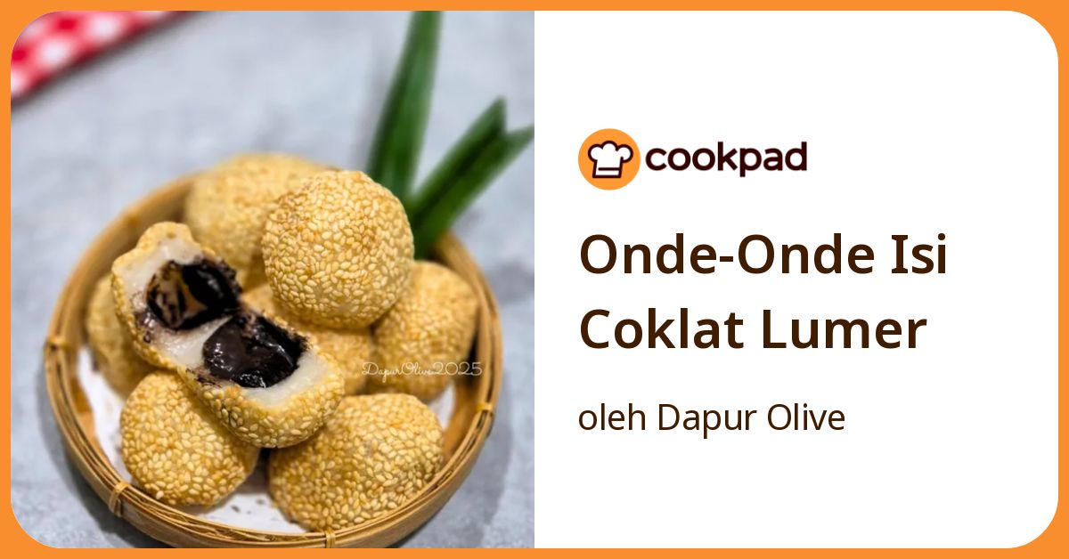 Onde-Onde Isi Coklat Lumer