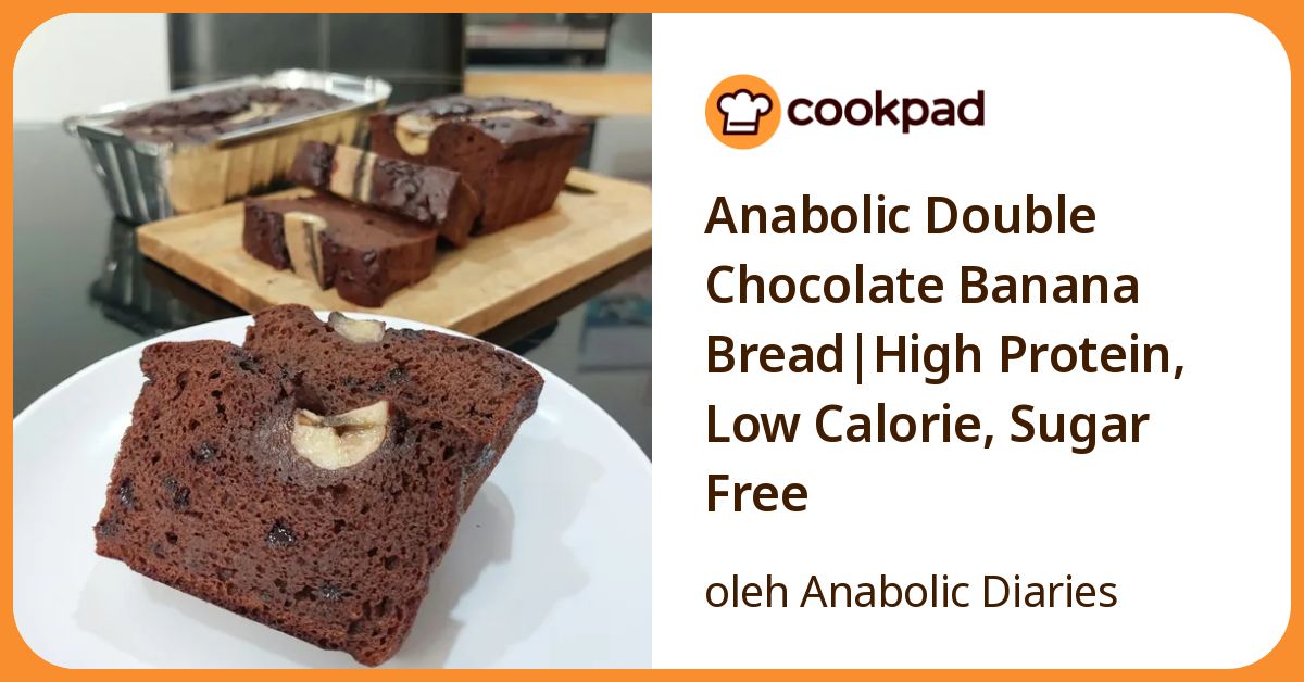 Anabolic Double Chocolate Banana Bread|High Protein, Low Calorie, Sugar Free