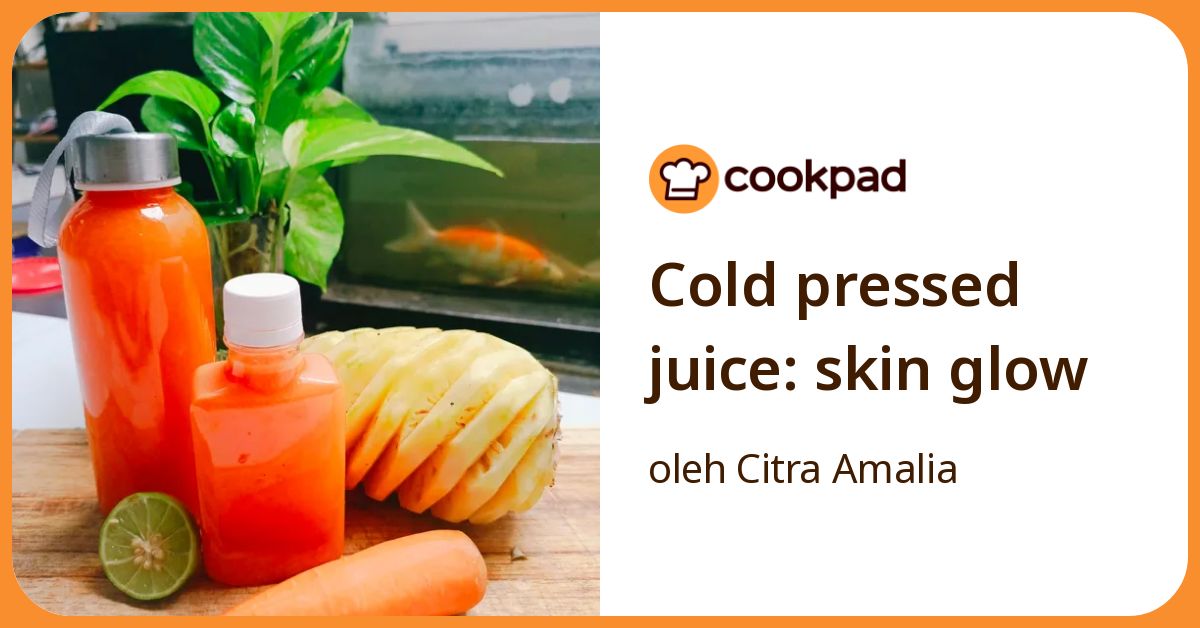 Cold pressed juice: skin glow