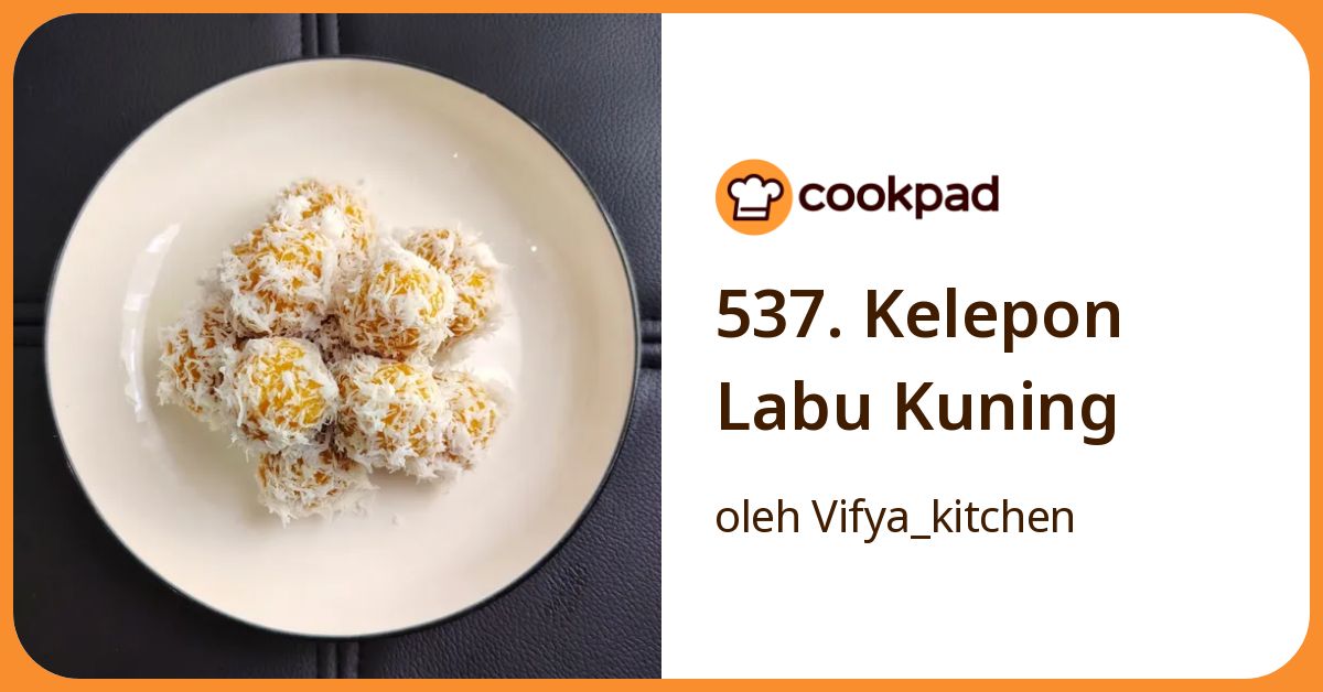 537. Kelepon Labu Kuning