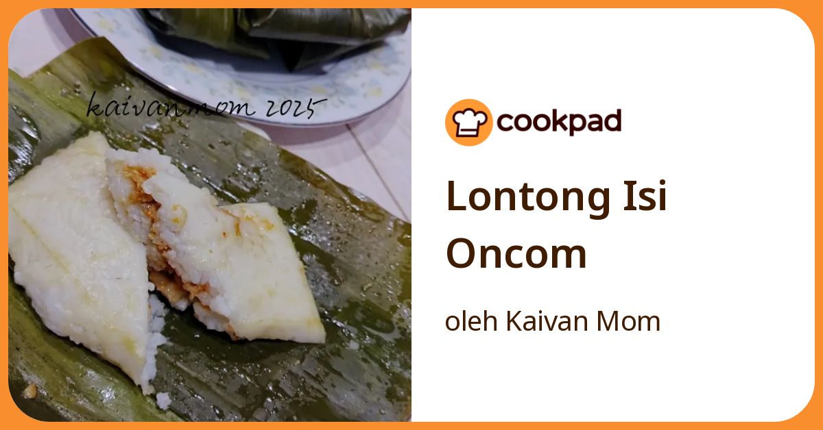 Lontong Isi Oncom