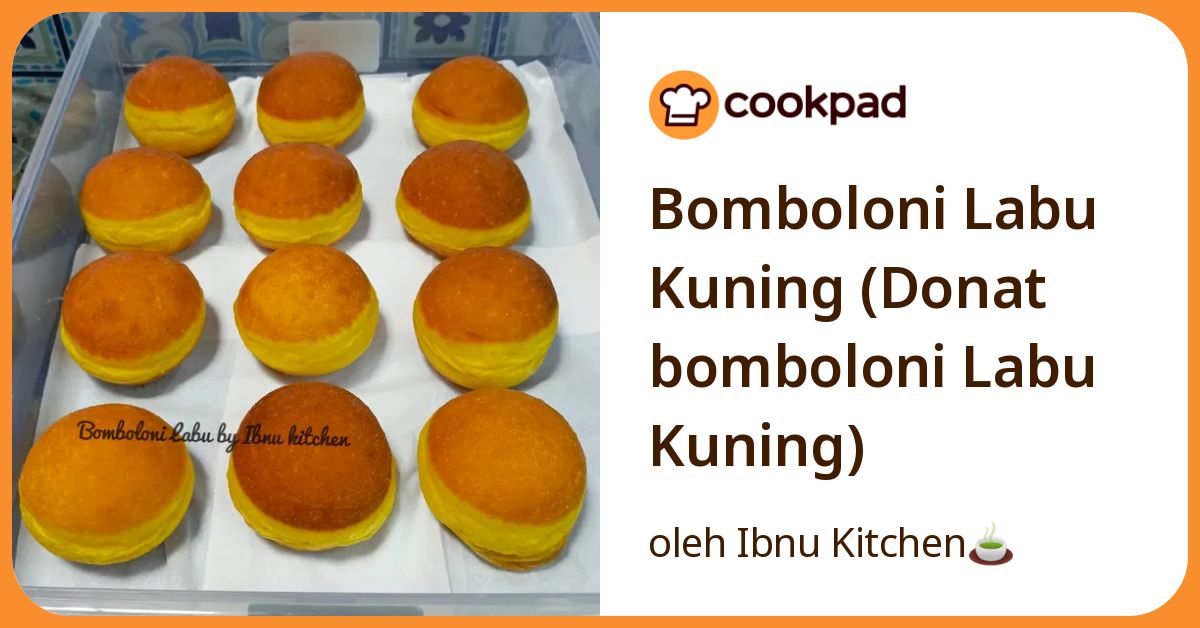 Bomboloni Labu Kuning (Donat bomboloni Labu Kuning)