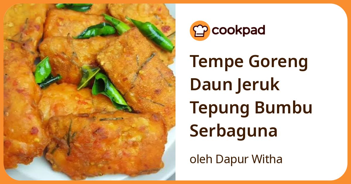 Tempe Goreng Daun Jeruk Tepung Bumbu Serbaguna