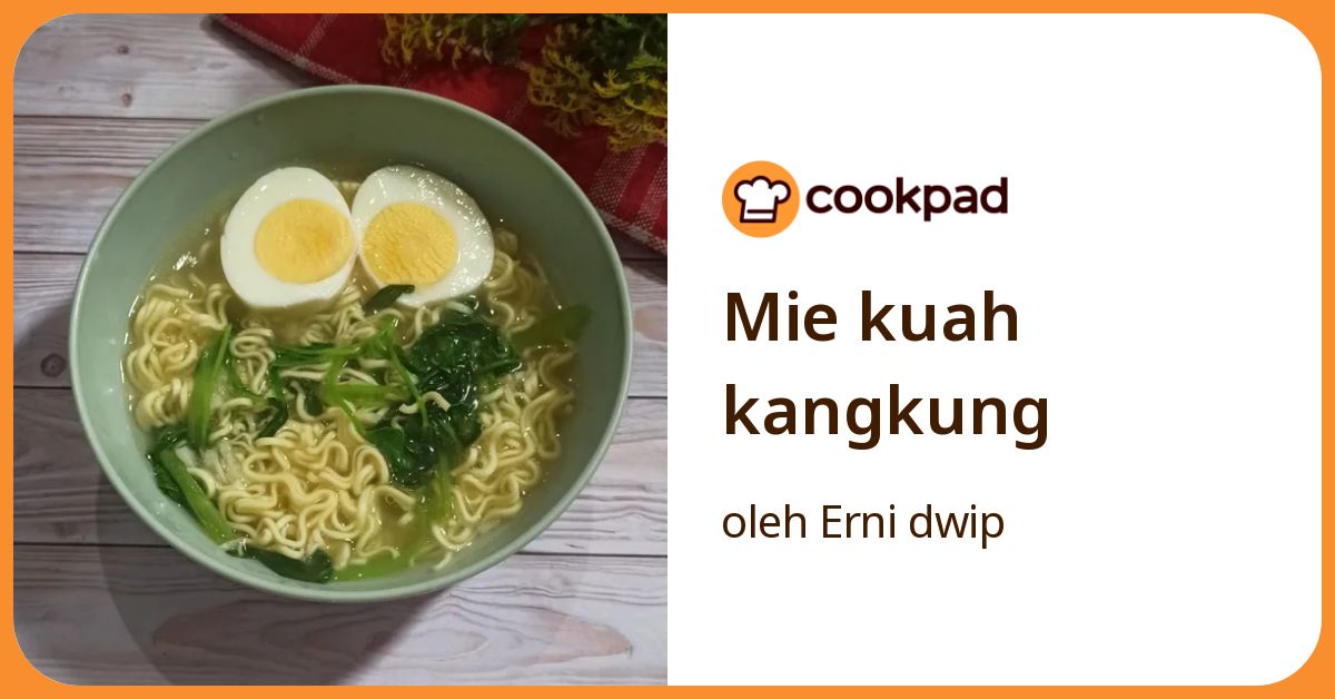 Mie kuah kangkung