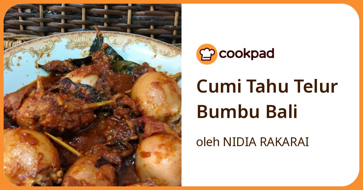 Cumi Tahu Telur Bumbu Bali