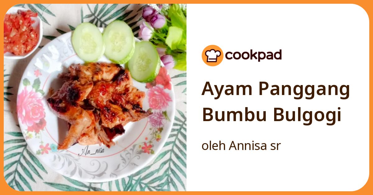 Ayam Panggang Bumbu Bulgogi