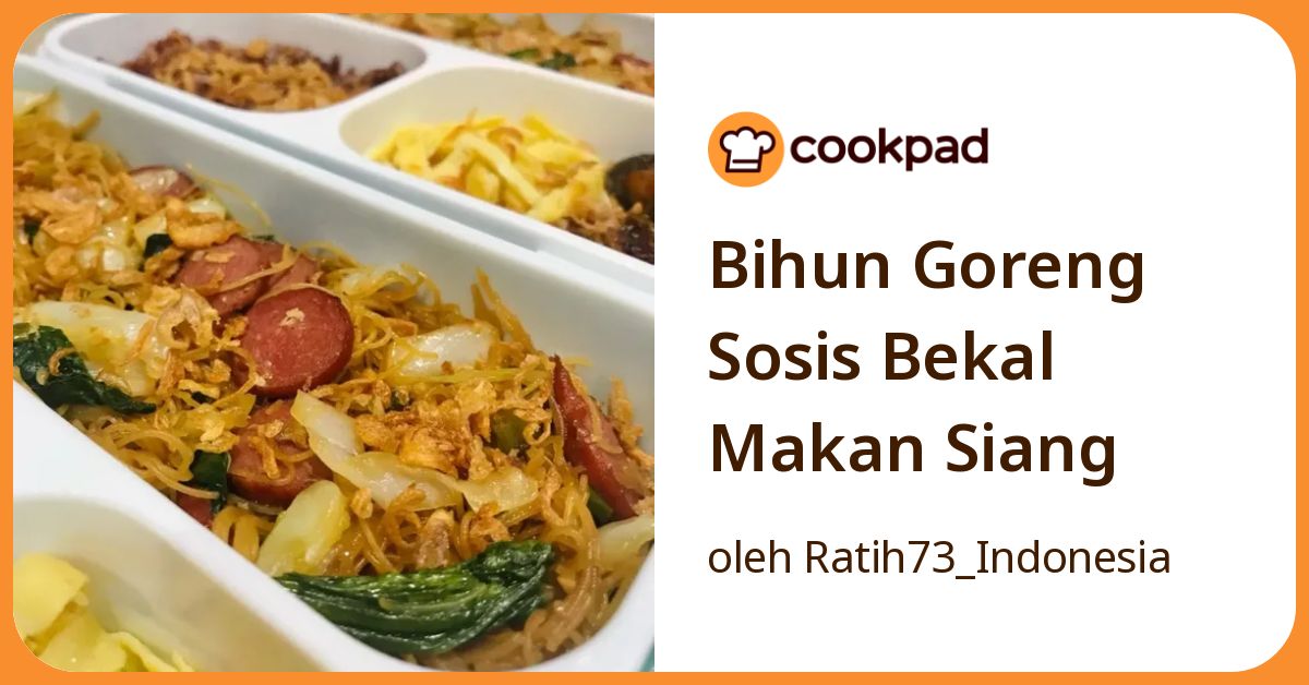 Bihun Goreng Sosis Bekal Makan Siang