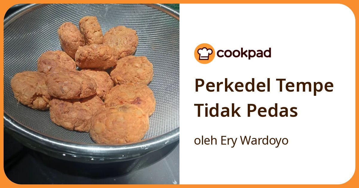 Perkedel Tempe Tidak Pedas