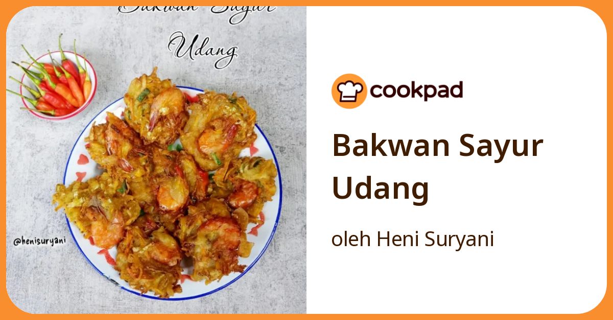 Bakwan Sayur Udang