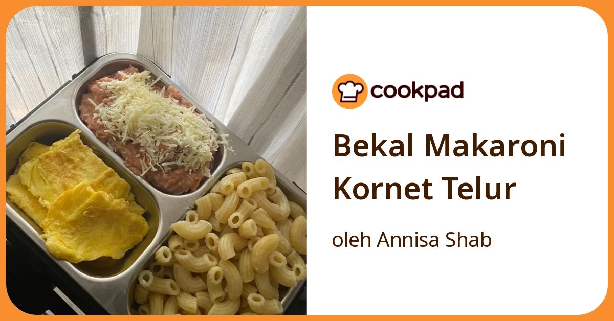 Bekal Makaroni Kornet Telur